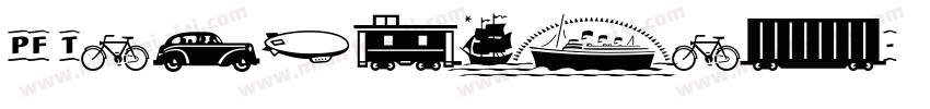 PF Transport字体转换
